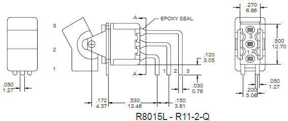 Interrupteurs à bascule R8015L