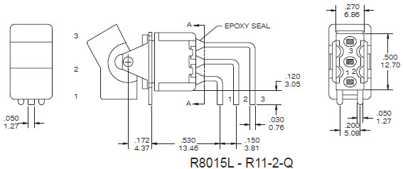 Interruttori a bilanciere R8015L