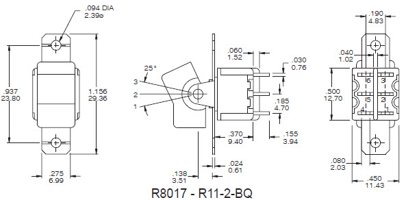 Interruptores basculantes R8017