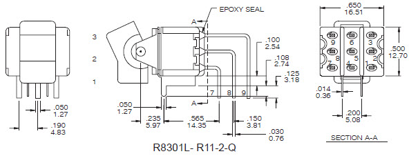 Interruptores basculantes R8301L