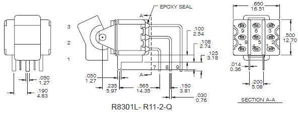 Interruptores Rocker R8301L
