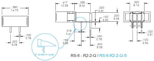Interrupteurs à bascule RS-6