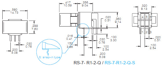Interrupteurs à bascule RS-7