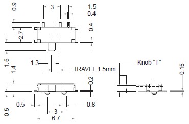 Interrupteurs à glissière SHM-1290AP