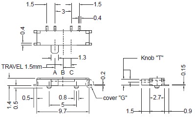 کلیدهای اسلاید SHM-1300