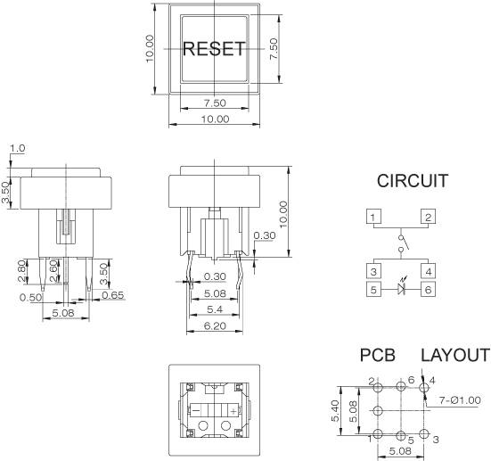 Tact Switches SPL6D-A