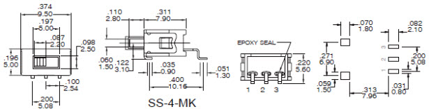 Slide Switches SS-4-M