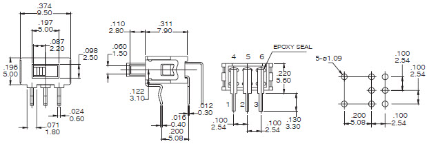 Slide Switches SS-5-H