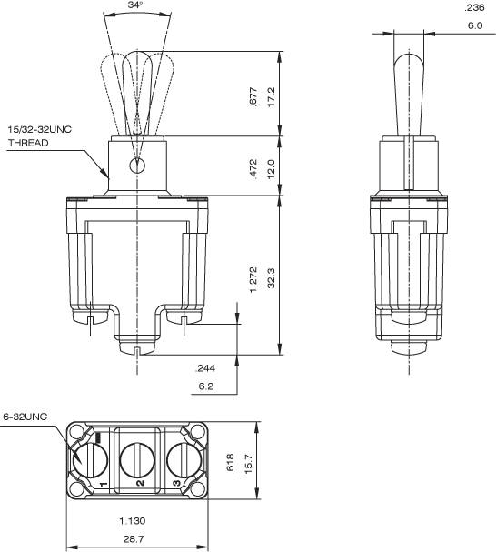 Toggle Switches T6013