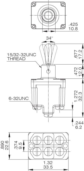 Interruptores de alternância T6023