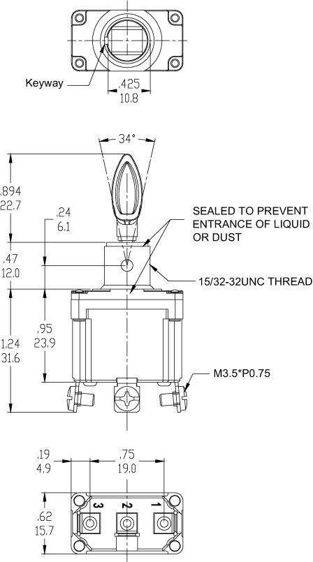 Interruttori a levetta T6114