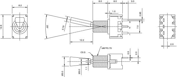 Interruttori a levetta T7013