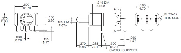 トグルスイッチ T8019