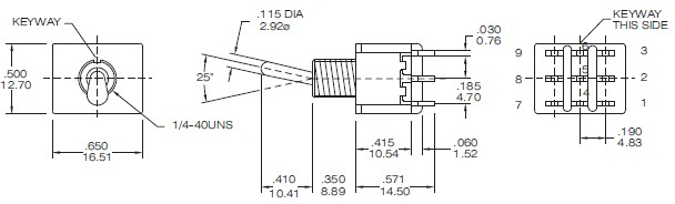 Interruptores de Alavanca T8301