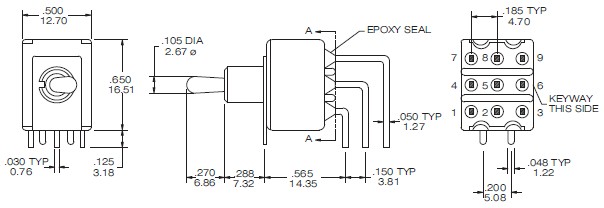 Interruptores de Alavanca T8301P-A