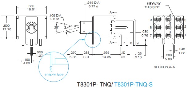 Kippschalter T8301P