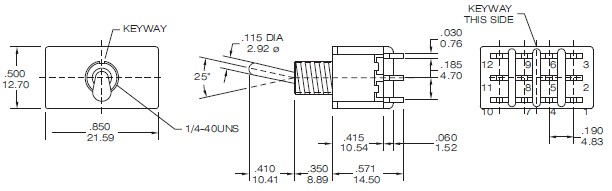 Interrupteurs à bascule T8401