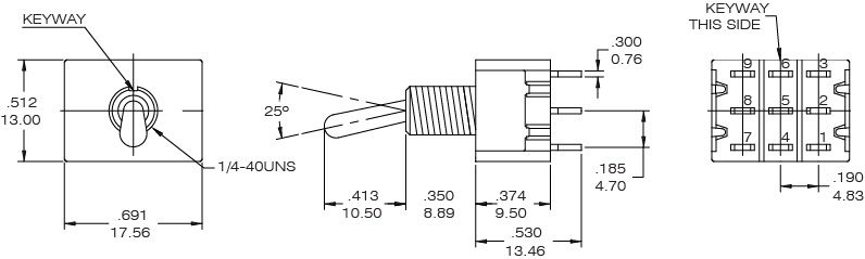Toggle Switches T9301