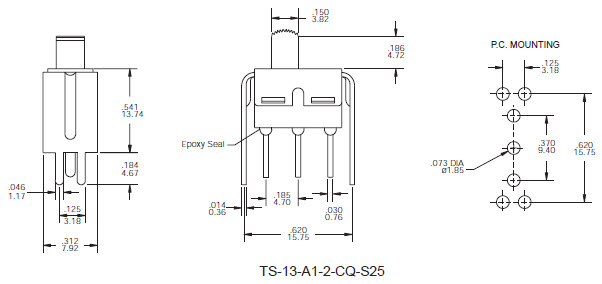 Interruttori a levetta TS-13-S25