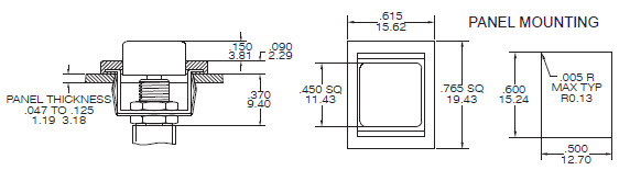 Interruptores de botón pulsador TS-21-F22A