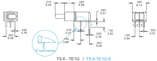 Interruttori a levetta TS-6