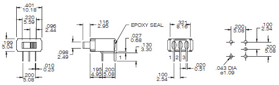 Slide Switches TS-6S/TS-6AS