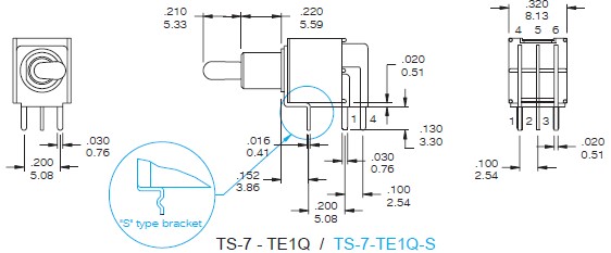 Interruttori a levetta TS-7