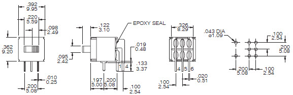 Interruttori a scorrimento TS-7S/TS-7AS