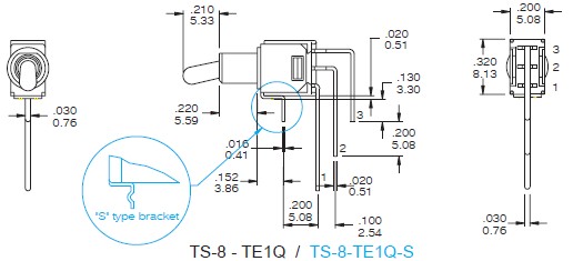 Interrupteurs à bascule TS-8