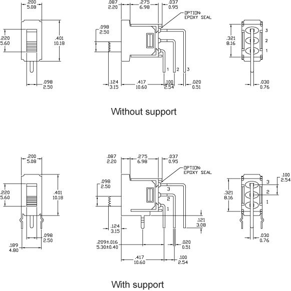 Slide Switches TS-82S