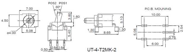 Kippschalter UT-4-M