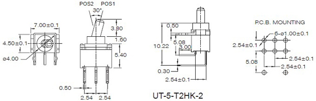 Interruttori a levetta UT-5-H