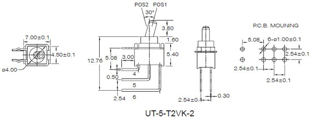 Interruttori a levetta UT-5-V