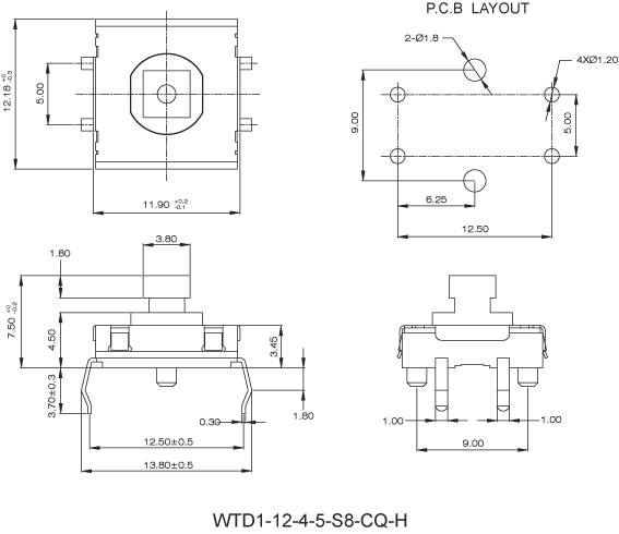 Interruttori a pulsante WTD1