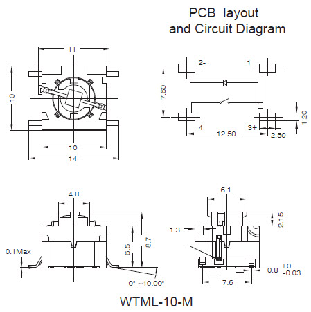 سوئیچ‌های تاکت WTML-10-M